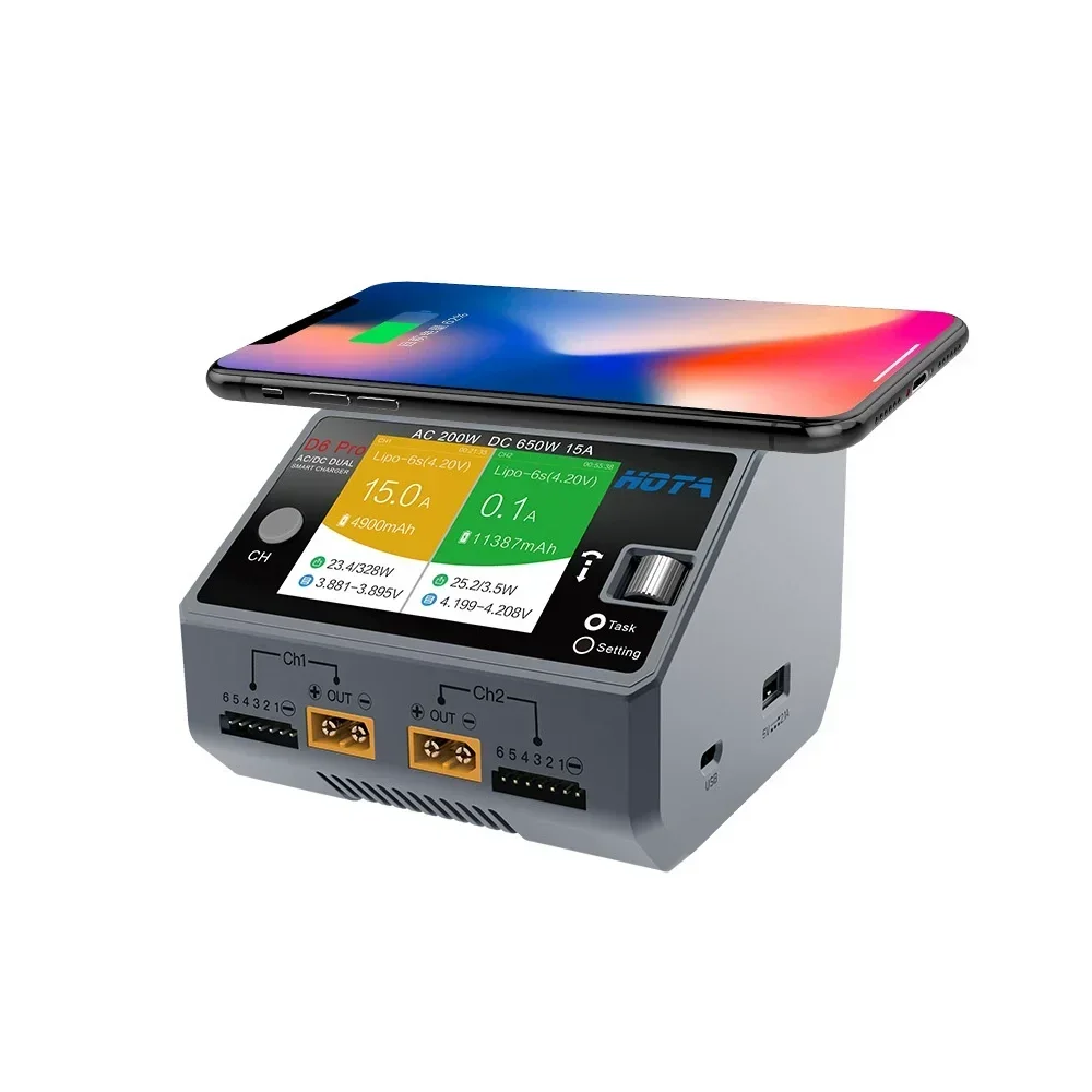 HOTA D6 Pro Двухканальное инте – обзор и цена Hota D6 Pro Dual Lipo Charger