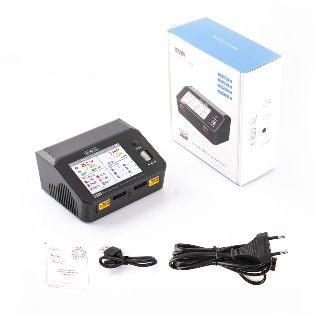 ToolkitRC M6DAC двухканальное  – обзор и цена Toolkitrc M6Dac Smart Charger
