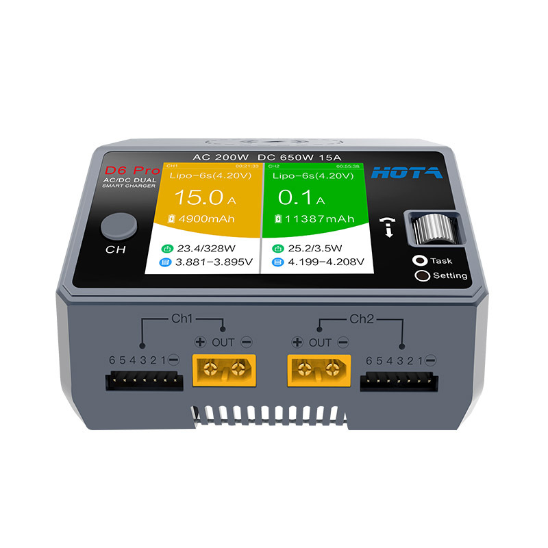 HOTA D6 Pro черный AC 200 Вт D – обзор и цена Hota D6 Pro Dual Lipo Charger