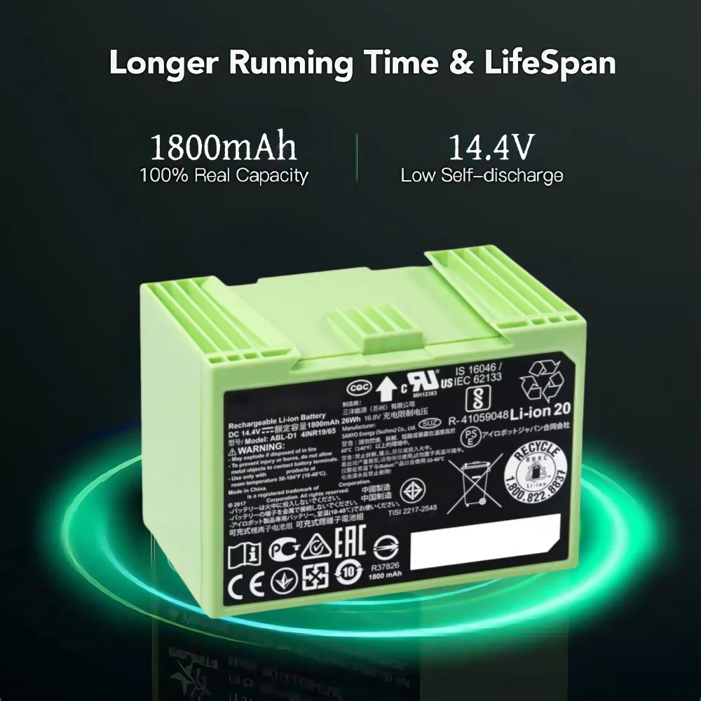 Для iRobot Roomba i7 аккумулят – обзор и цена 4S Lipo Battery 14.8V 6000Mah