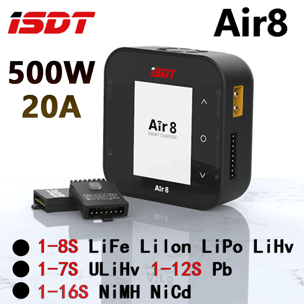 ISDT Air8 DC 500 Вт Smart Bala – обзор и цена Isdt Air8 8S Lipo Charger