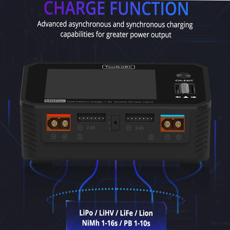 Зарядное-разрядное устройство  – обзор и цена Toolkitrc M6Dac Smart Charger