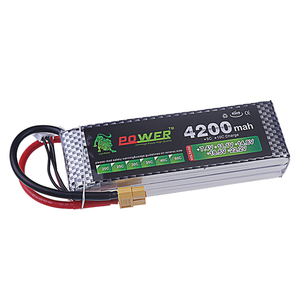 Аккумулятор LiPo 4200 мАч, 520 – обзор и цена 4S Lipo Battery 14.8V 6000Mah